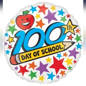Anagram 100th Day of School Balloon (17 in) NWT